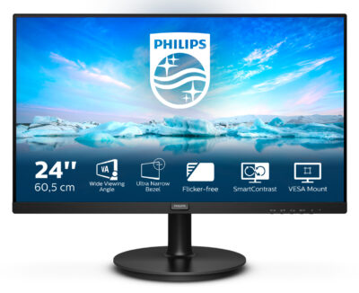 Philips V Line 241V8LA/00 LED display 60,5 cm (23.8") 1920 x 1080 Pixel Full HD Nero - immagine 2