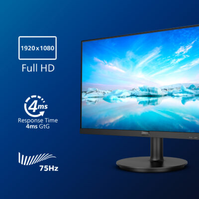 Philips V Line 241V8LA/00 LED display 60,5 cm (23.8") 1920 x 1080 Pixel Full HD Nero - immagine 3