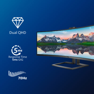 Philips P Line Display LCD curvo in 32:9 SuperWide 499P9H/00 - immagine 4
