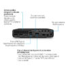 HP Elite 800 G9 Intel® Core™ i7 i7-14700 32 GB DDR5-SDRAM 1 TB SSD Windows 11 Pro Mini PC Nero - immagine 3