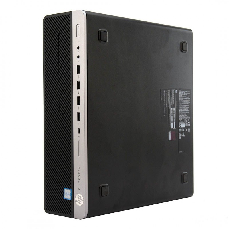 PC HP ELITEDESK 800 G3 SFF  (USATO) - INTEL I3-7100 - SVGA HD 630 - 8GB RAM - SSD 256GB - Windows 11 PRO - GARANZIA 12 MESI - 4X USB FRONTALI - 1X USB C - INGRESSI AUDIO FRONTALI - 6X USB POSTERIORI - 2X DISPLAY PORT   - LAN RJ 45 -