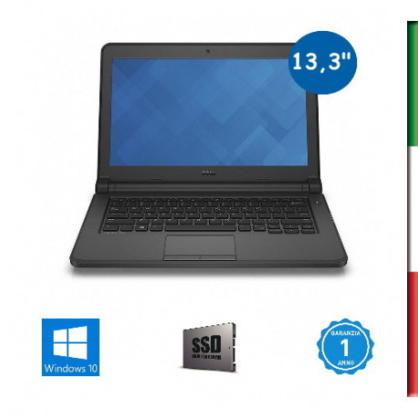 NOTEBOOK DELL LATITUDE 3400 (USATO) - DISPLAY 14'' FULL HD - INTEL I5 -8365U - RAM 8GB - SSD 256GB SATA - WEBCAM - SVGA INTEL HD 620 - WINDOWS 11 PRO -12 MESI GARANZIA - KIT TASTIERA ITALIANO -3X USB 3.0 - 1X USB C - 1X HDMI - 1X VGA - LETTORE MINI CARD - INGRESSO AUDIO JACK - LAN RJ 45 -