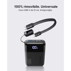 POWERBANK (NUOVO) 65W PER NOTEBOOK  20000mAh NERO MOD P62-E1 USB-C